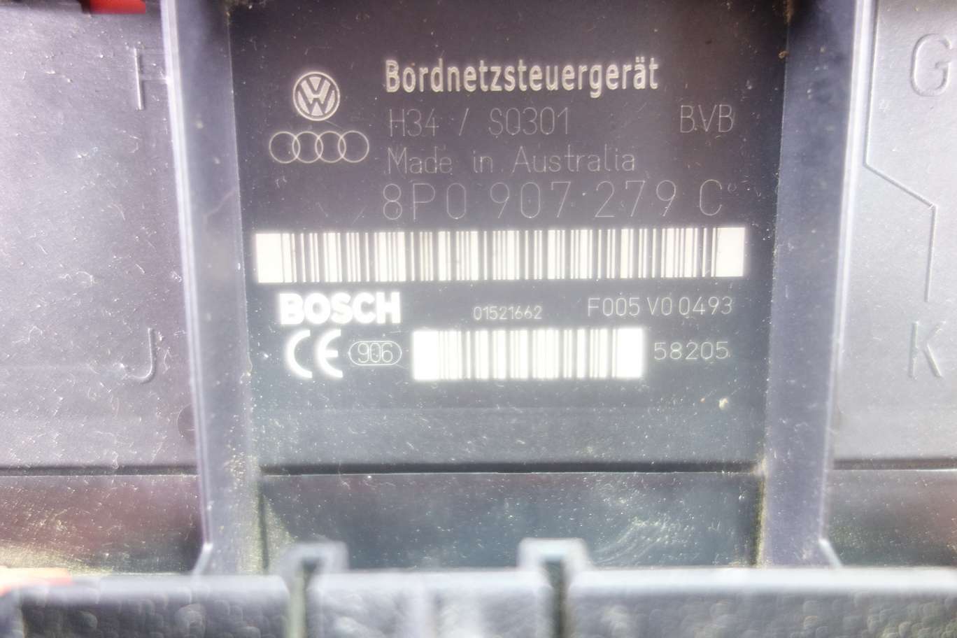 Caja de fusibles Audi A3 8P0907279C 8P0 907 279 C Bosch F005V00493 F005 V0 0493 - foto 2
