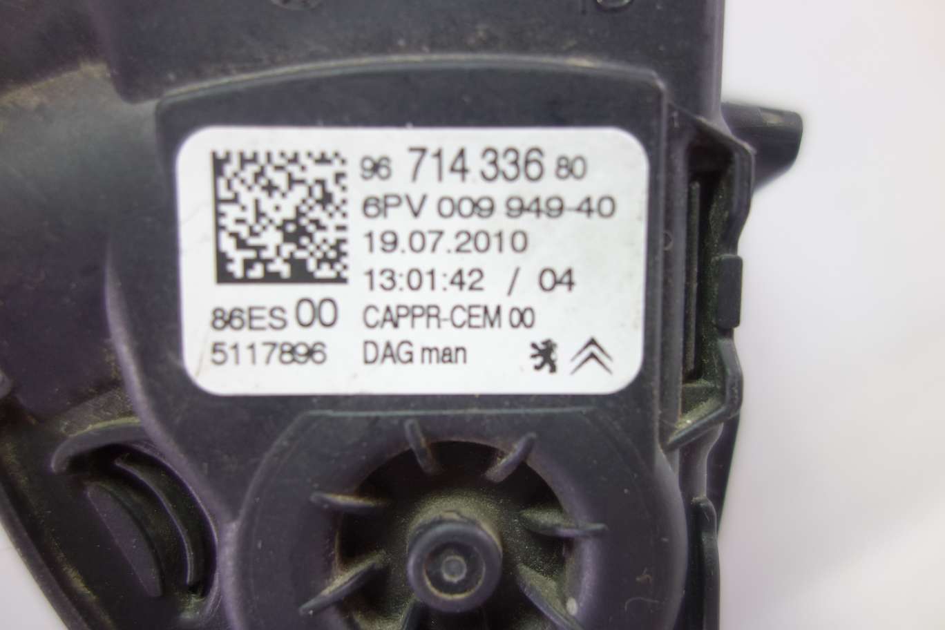 Pedal acelerador Peugeot Citroen 9671433680 96 714 336 80 6PV00994940 6PV 009 949-40 - foto 2