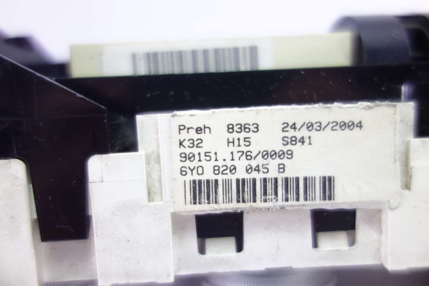 Panel de clima Skoda Fabia 6Y0820045B 6Y0 820 045 B 901511760009 90151.176/0009 - foto 2