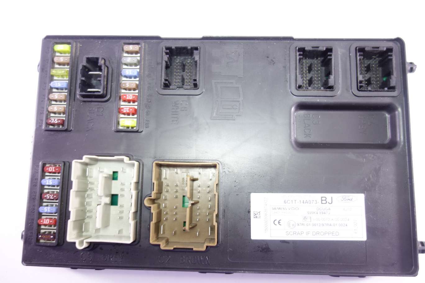 Caja de fusibles Ford Transit 6C1T14A073BJ 6C1T-14A073-BJ Siemens VDO 5WK48947J 5WK4 8947J - foto 1