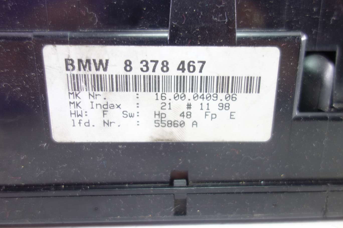 Panel de clima BMW E36 8378467 8 378 467 - foto 2