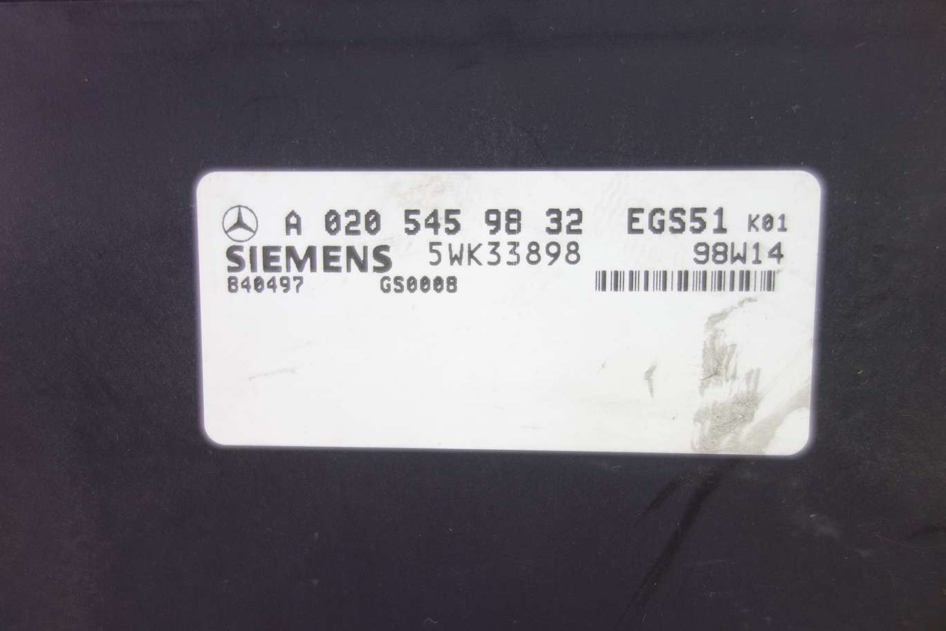 Modulo de control Mercedes W210 A0205459832 A 020 545 98 32 EGS51K01 EGS51 K01 Siemens 5WK33898 - foto 2