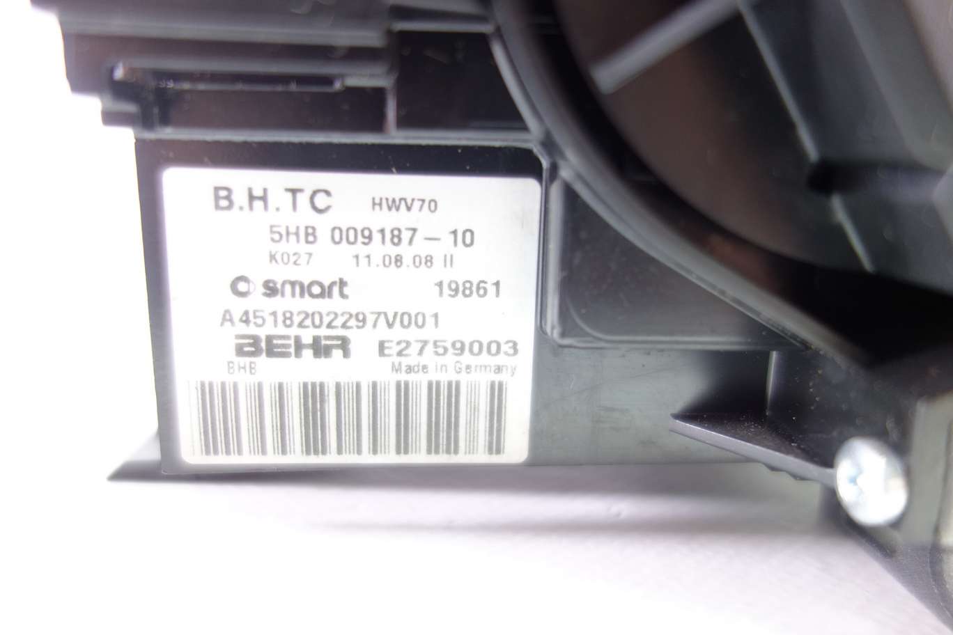 Panel de clima Smart 5HB00918710 5HB 009187-10 Behr E2759003 A4518202297V001 - foto 2