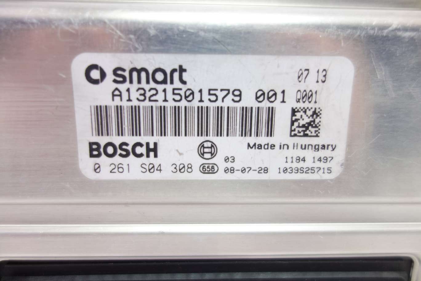 Centralita del motor Smart Fortwo A1321501579001 A1321501579 001 Q001 Bosch 0261S04308 0 261 S04 308 - foto 2