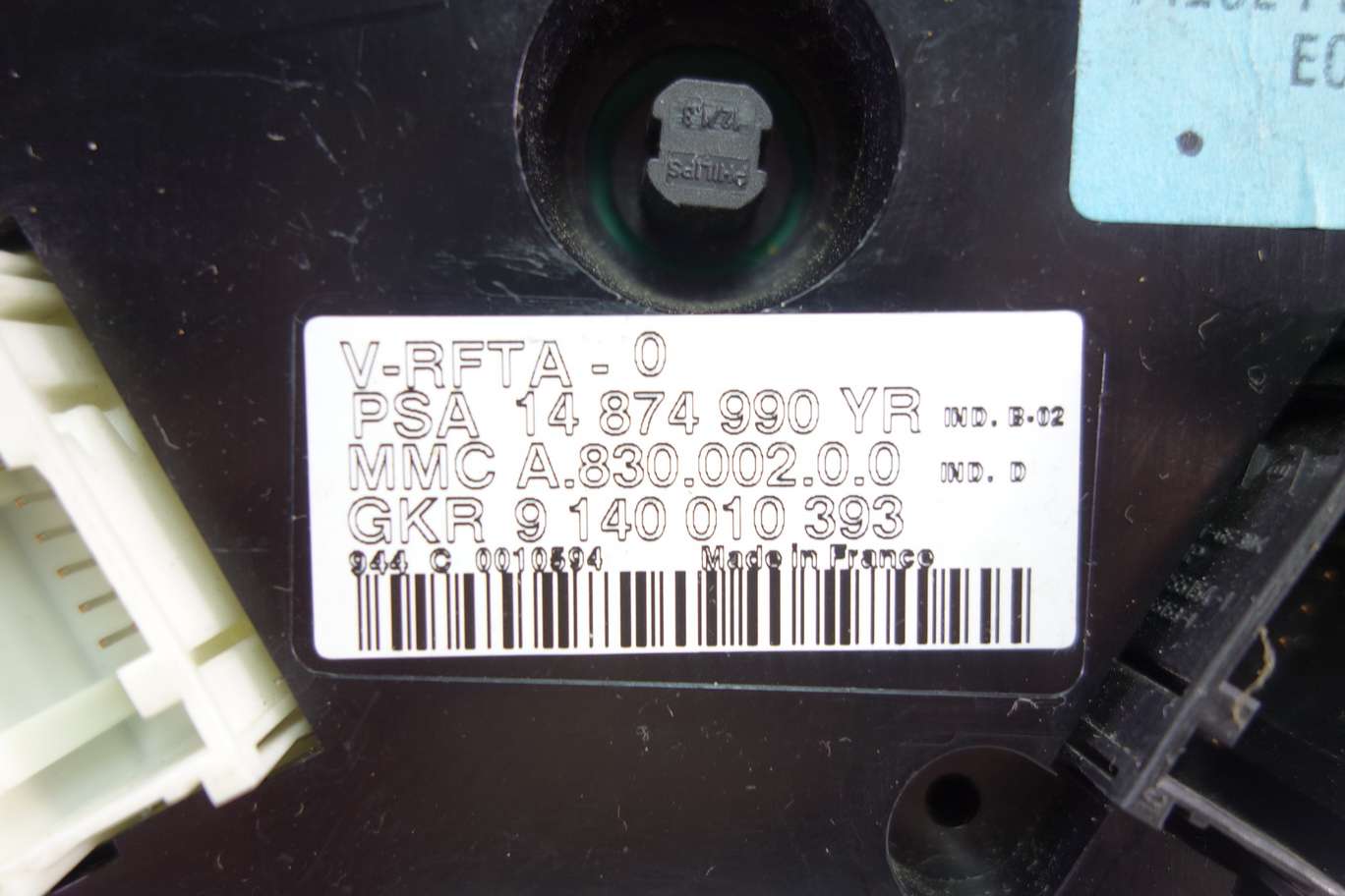 Panel de clima Peugeot 807 14874990YR 14.874 990 YR A83000200 A.830.002.0.0 9140010393 9 140 010 393 - foto 2