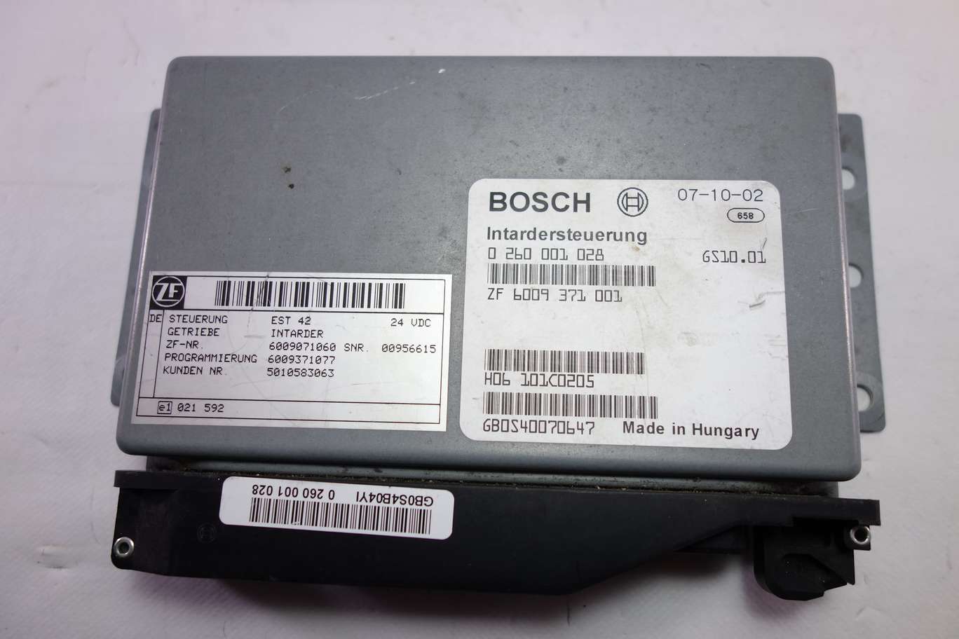 Modulo de control para Iveco Renault Magnum Bosch 0260001028 0 260 001 028 ZF6009371001 ZF 6009 371 001 H06101C0205 H06 101C0205 - foto 1
