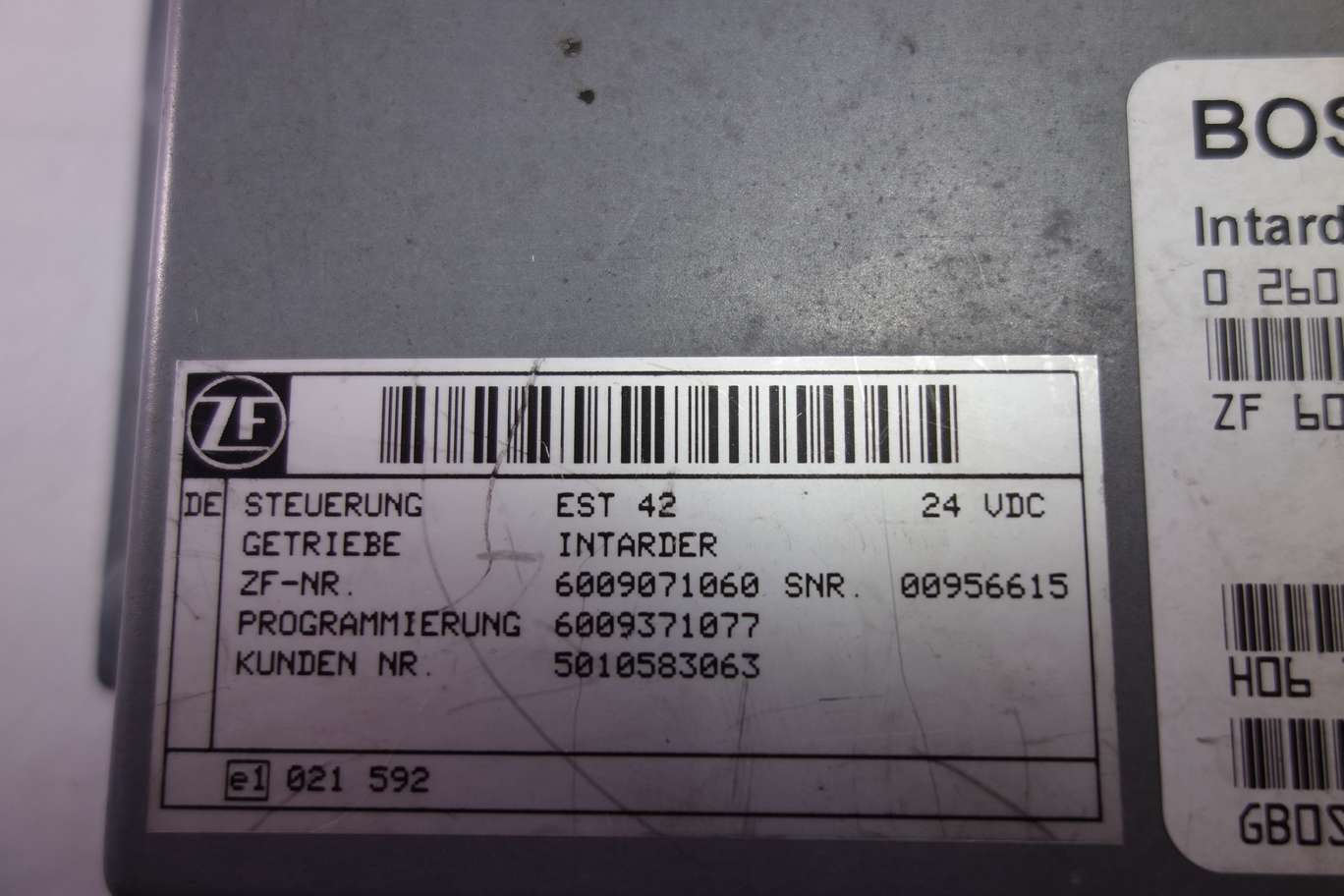 Modulo de control para Iveco Renault Magnum Bosch 0260001028 0 260 001 028 ZF6009371001 ZF 6009 371 001 H06101C0205 H06 101C0205 - foto 3