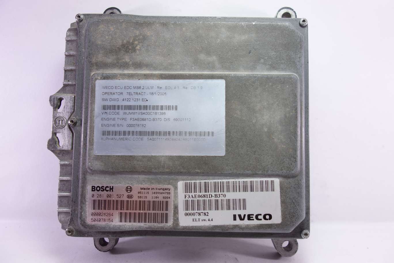 Centralita del motor para Iveco Stralis Bosch 0281001527 0 281 001 527 Iveco 000078782 1039S04799 - foto 1