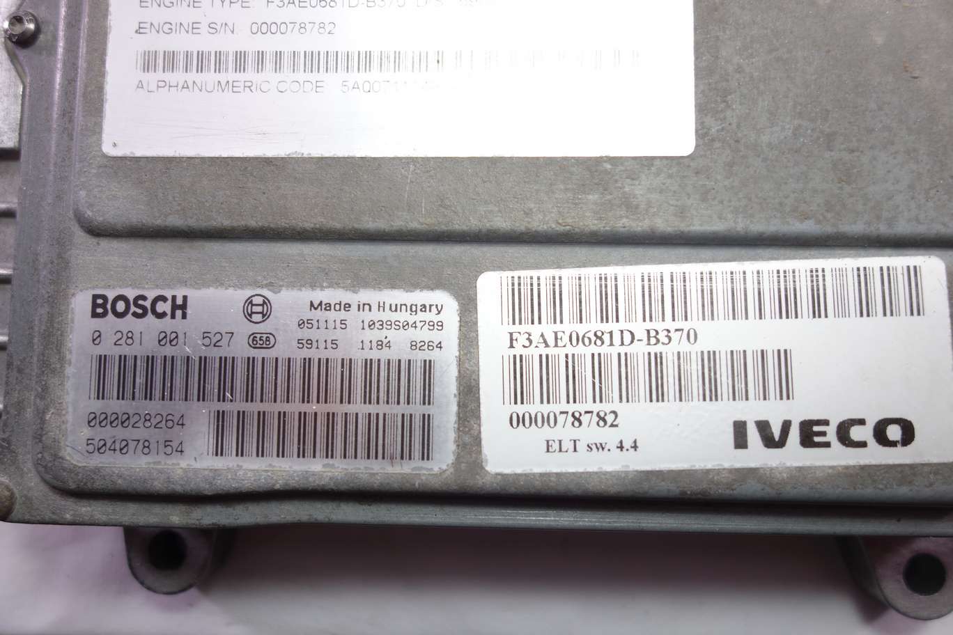 Centralita del motor para Iveco Stralis Bosch 0281001527 0 281 001 527 Iveco 000078782 1039S04799 - foto 2