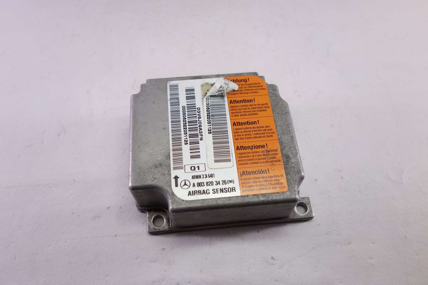 Centralita de airbag Mercedes W210 A003820342696 A0038203426 96 A 003 820 34 26 96 - foto 1