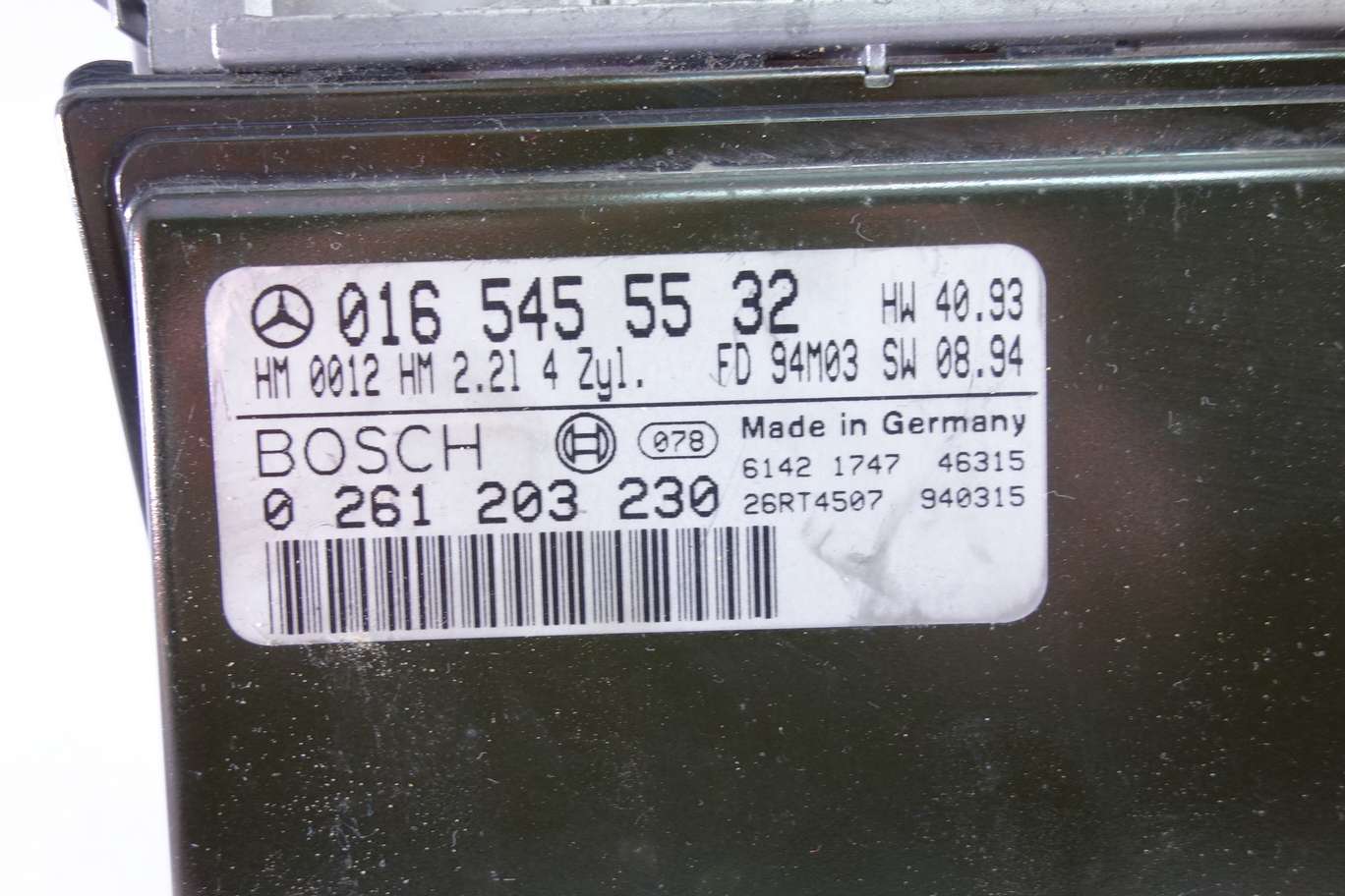 Centralita de control Mercedes W124 0165455532 016 545 55 32 Bosch 0261203230 0 261 203 230 26RT4507 - foto 2
