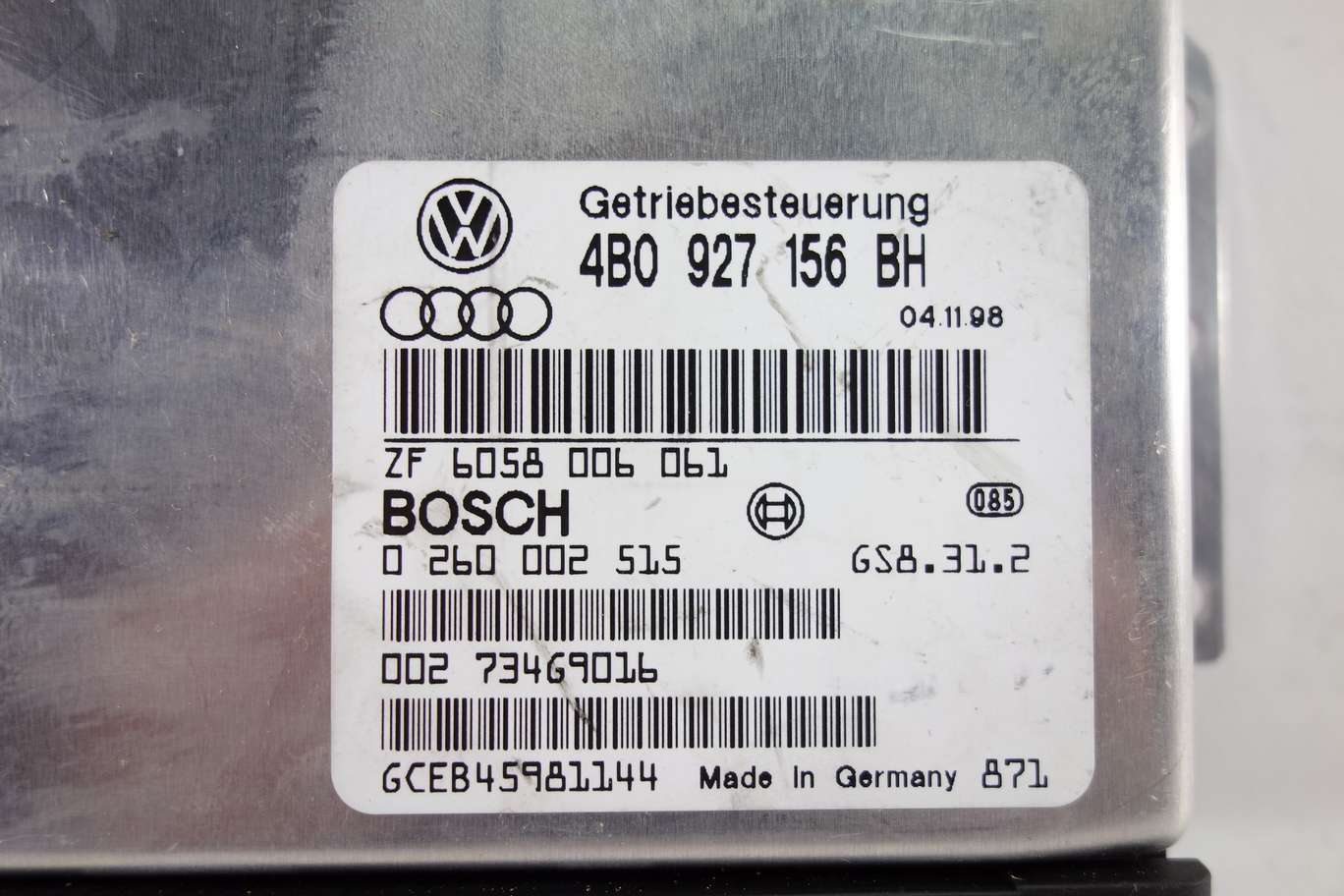 Centralita de control Audi A6 4B0927156BH 4B0 927 156 BH Bosch 0260002515 0 260 002 515 - foto 2