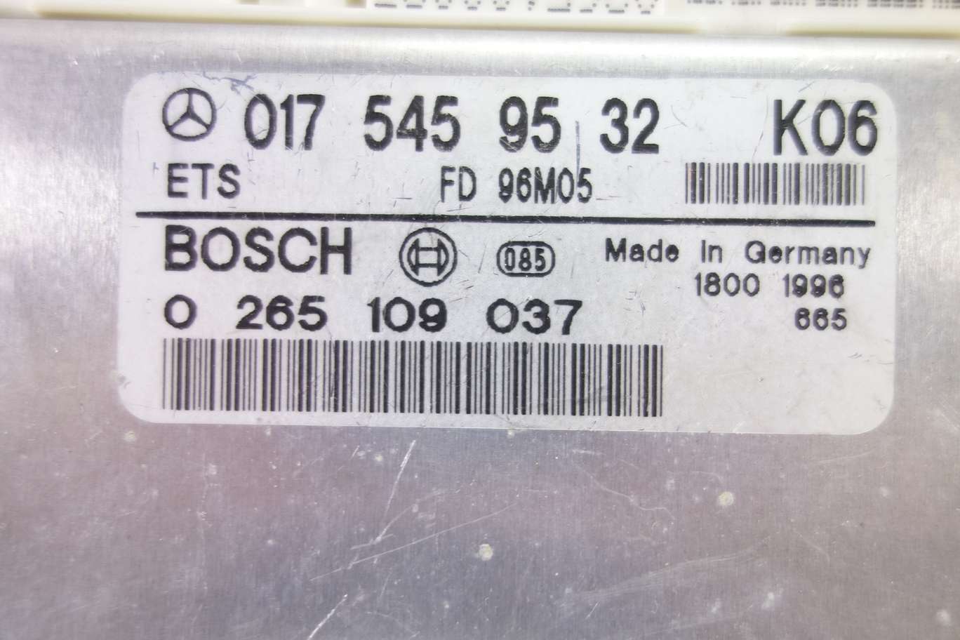Centralita de control Mercedes R129 0175459532 K06 017 545 95 32 Bosch 0265109037 0 265 109 037 - foto 2