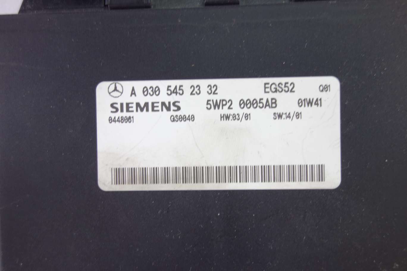 Centralita de control Mercedes C180 A0305452332 A 030 545 23 32 Siemens 5WP20005AB 5WP2 0005AB EGS52 - foto 2