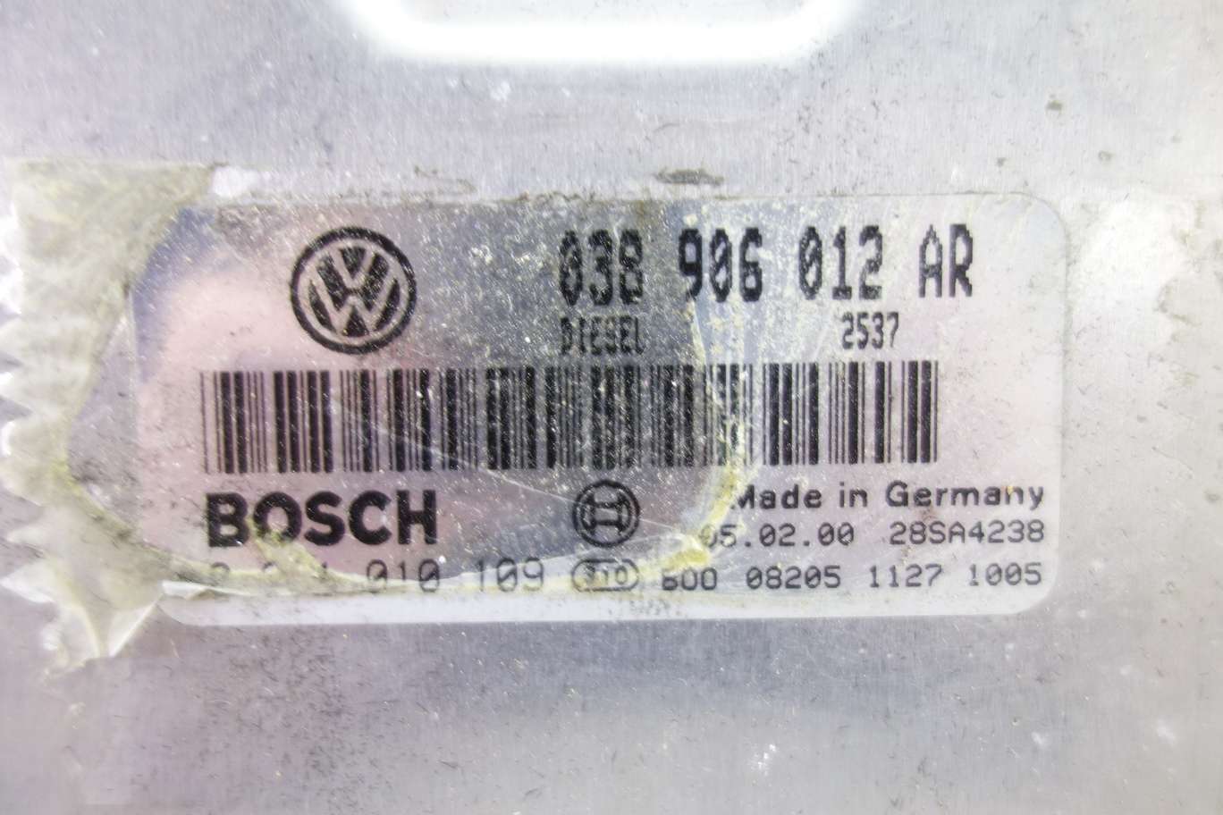 Centralita de control VW Polo 038906012AR 038 906 012 AR Bosch 0281010109 0 281 010 109 - foto 2