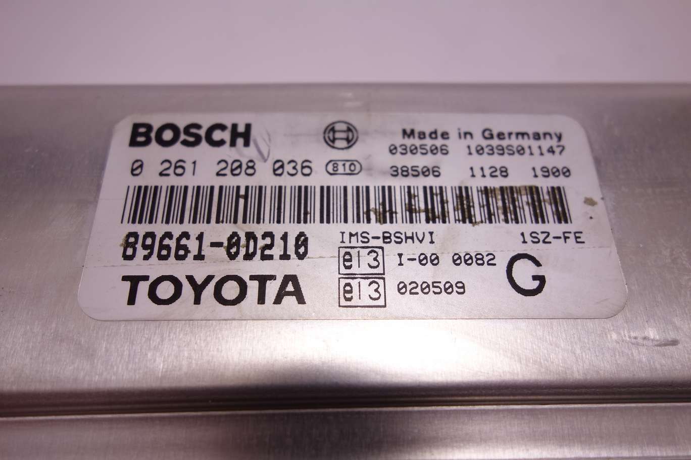 Centralita de control Toyota Yaris 896610D210 89661-0D210 Bosch 0261208036 0 261 208 036 G - foto 2