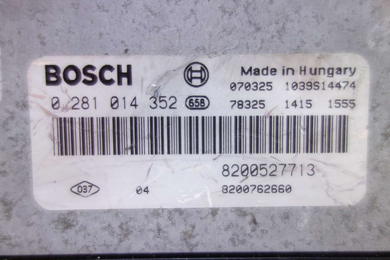 Centralita del motor Renault Megane Laguna 8200527713 8200762660 Bosch 0281014352 0 281 014 352 - foto 2