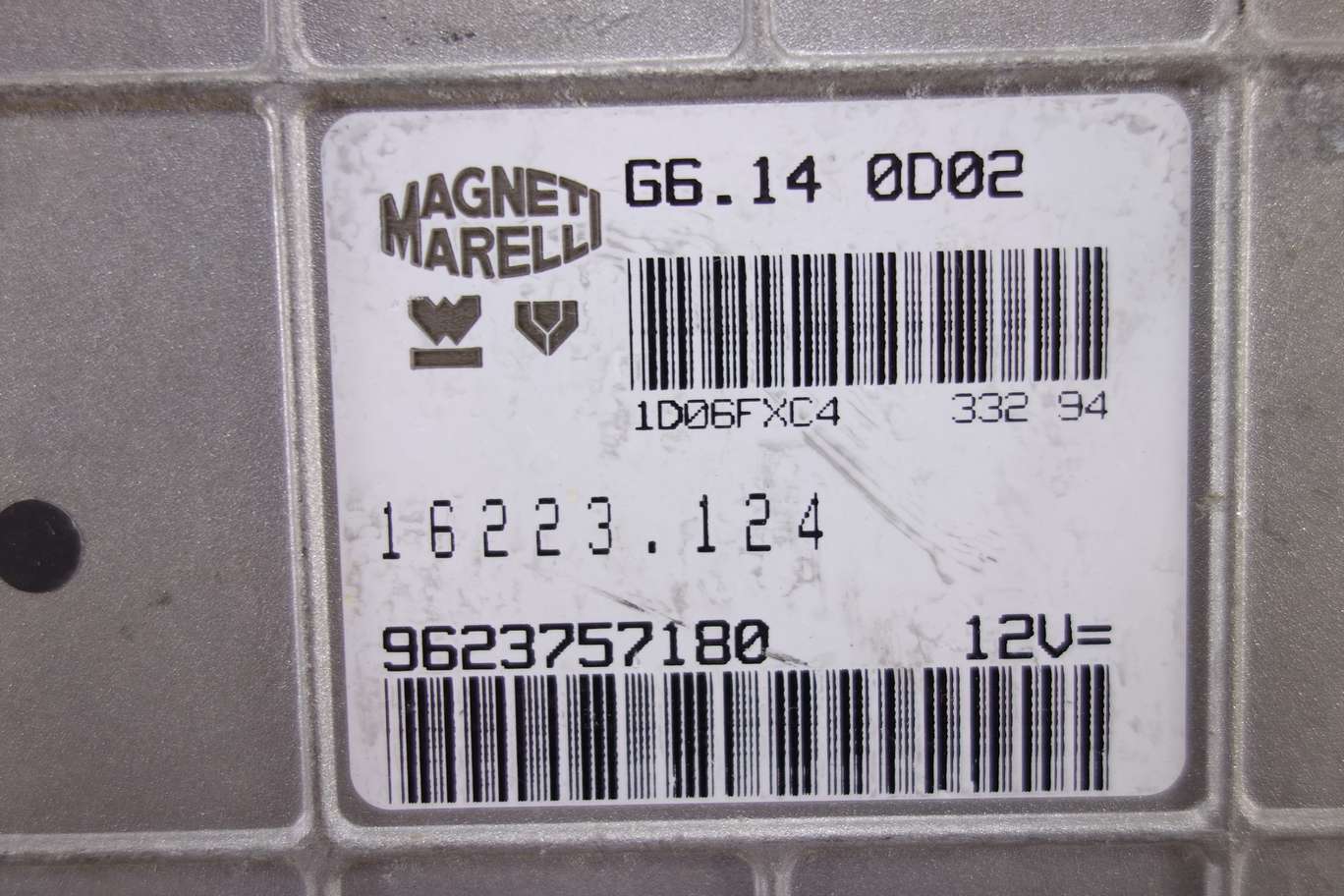 Centralita del motor Peugeot Citroen Magneti Marelli 9623757180 G6140D02 G6.14 0D02 - foto 2