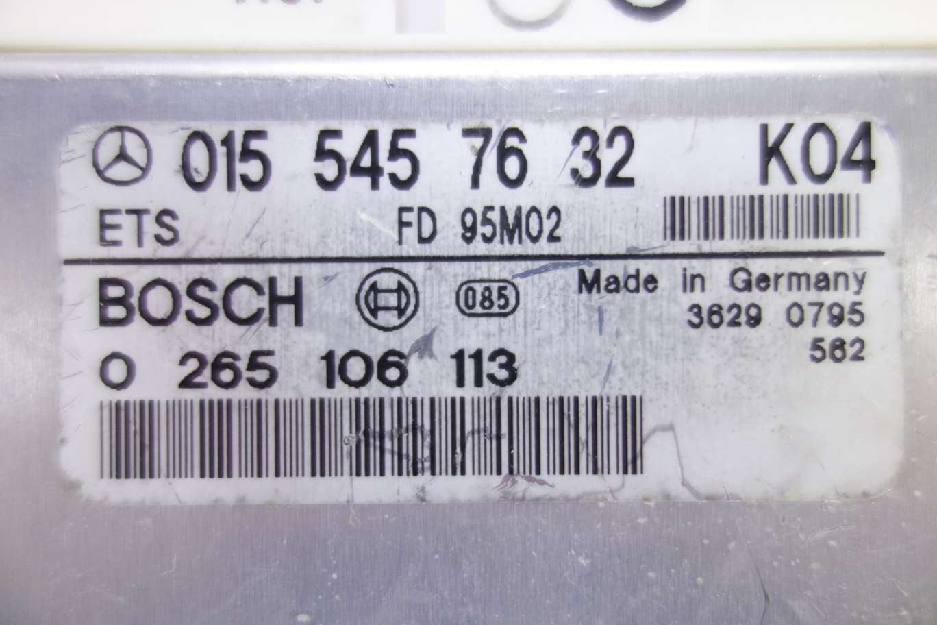 Centralita de control Mercedes W210 0155457632 015 545 76 32 KO4 Bosch 0265106113 0 265 106 113 - foto 2
