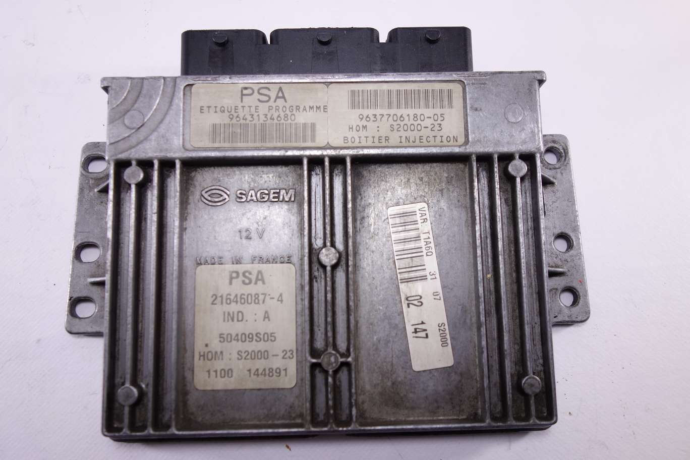 Centralita del motor Peugeot 206 9643134680 963770618005 9637706180-05 216460874 21646087-4 - foto 1