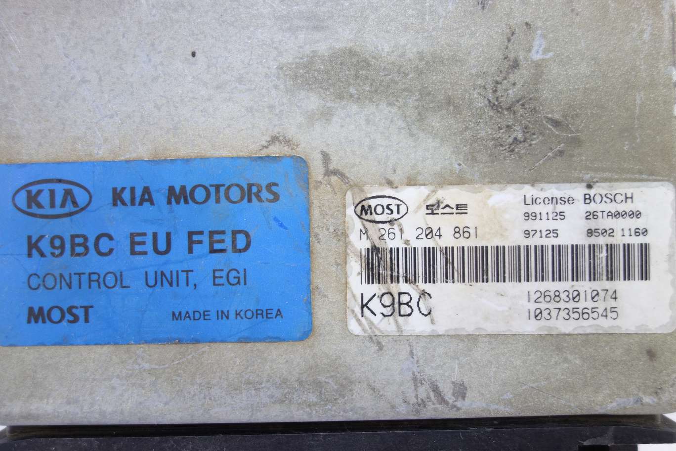 Centralita de control Kia 1268301074 1037356545 Bosch Most M261204861 M 261 204 861 - foto 2
