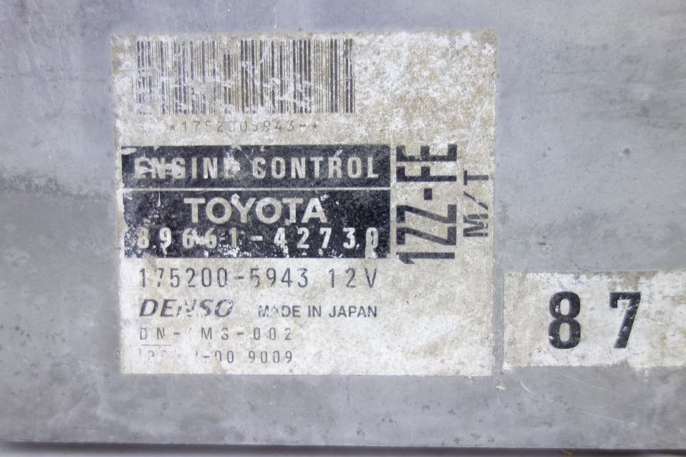 Centralita del motor Toyota RAV4 8966142730 89661-42730 1752005943 175200-5943 - foto 2