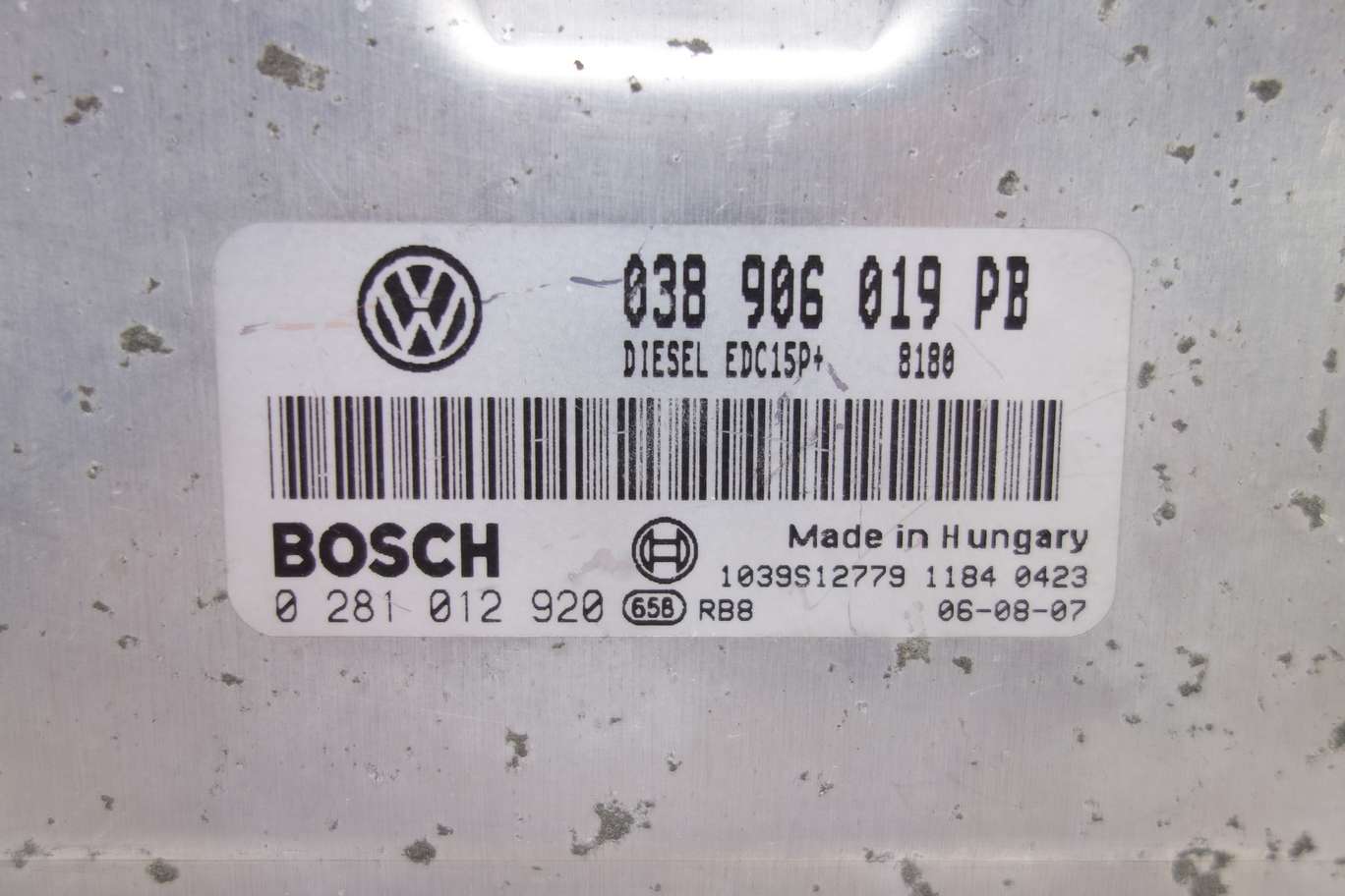 Centralita del motor Skoda Octavia 038906019PB 038 906 019 PB Bosch 0281012920 0 281 012 920 - foto 2