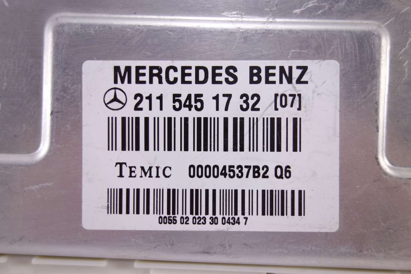 Centralita de control Mercedes W211 2115451732 211545173207 211 545 17 32 07 Temic 00004537B2Q6 00004537B2 Q6 - foto 2