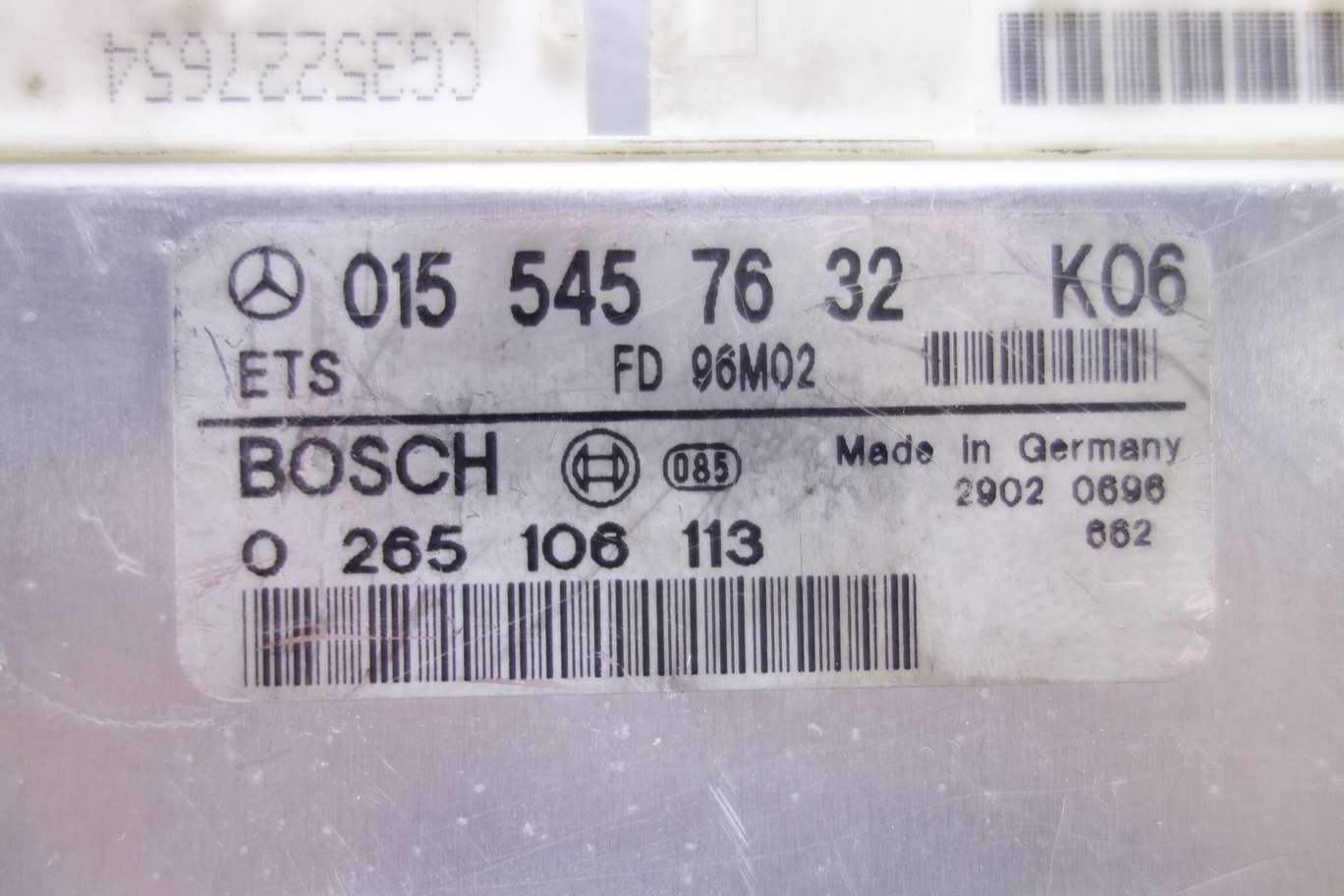 Centralita de control Mercedes W210 0175451932 07 017 545 19 32 07 VDO 412229013005 412.229 013 005 0155457632 K06 015 545 76 32 K06 Bosch 0265106113 0 265 106 113 - foto 3