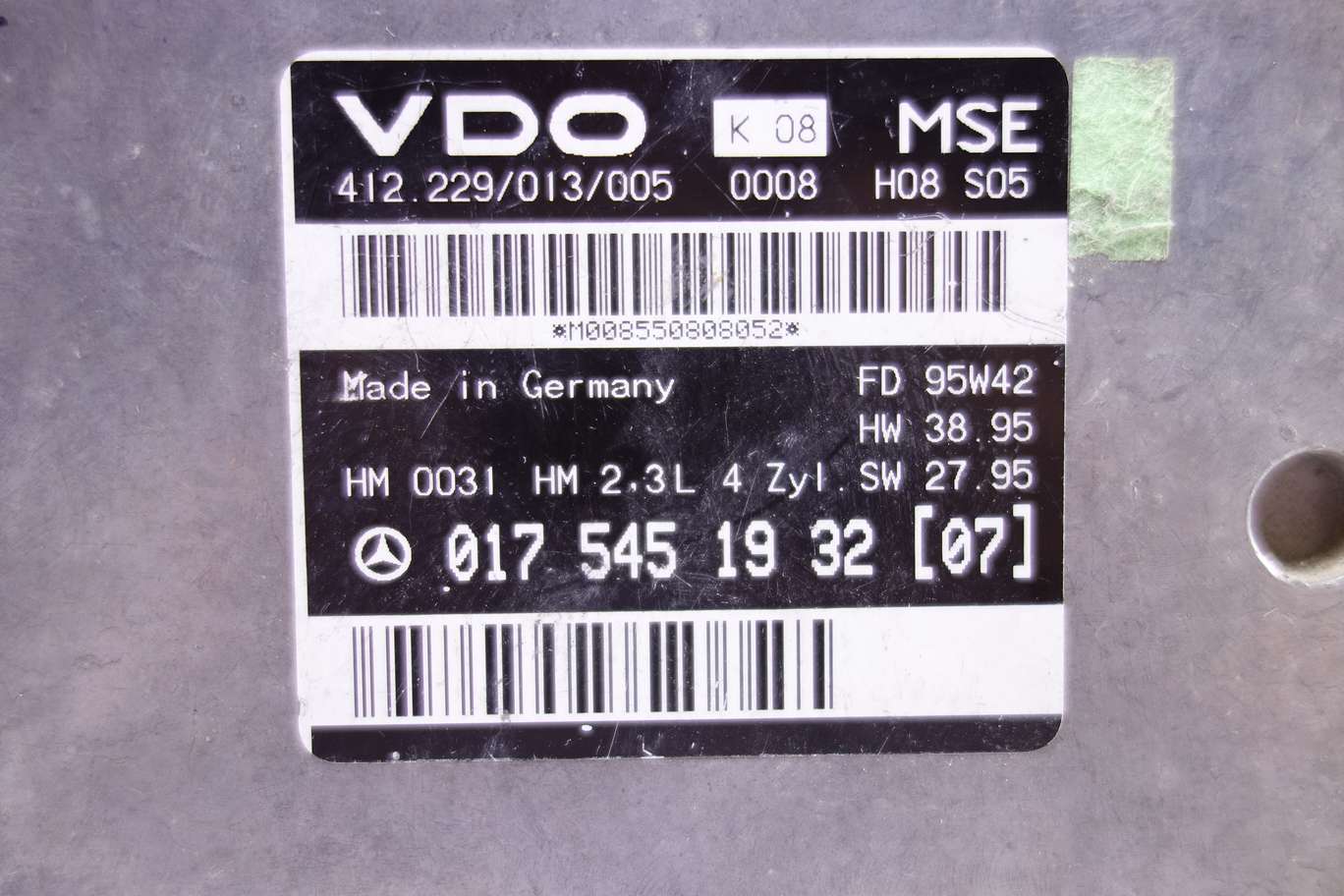Centralita de control Mercedes W210 0175451932 07 017 545 19 32 07 VDO 412229013005 412.229 013 005 0155457632 K06 015 545 76 32 K06 Bosch 0265106113 0 265 106 113 - foto 4