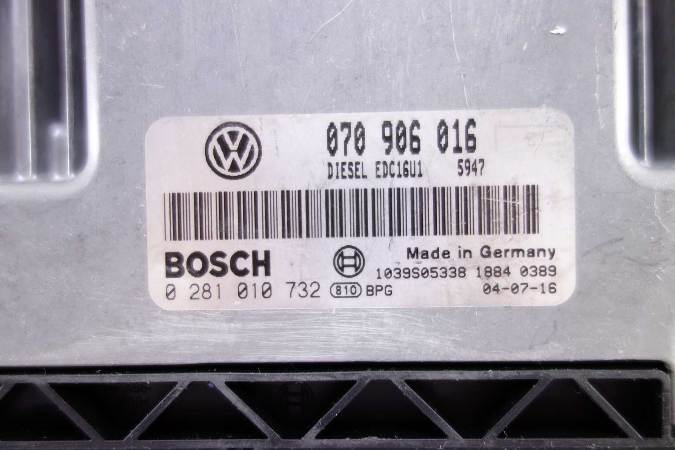 Centralita del motor VW T5 070906016 070 906 016 Bosch 0281010732 0 281 010 732 - foto 2