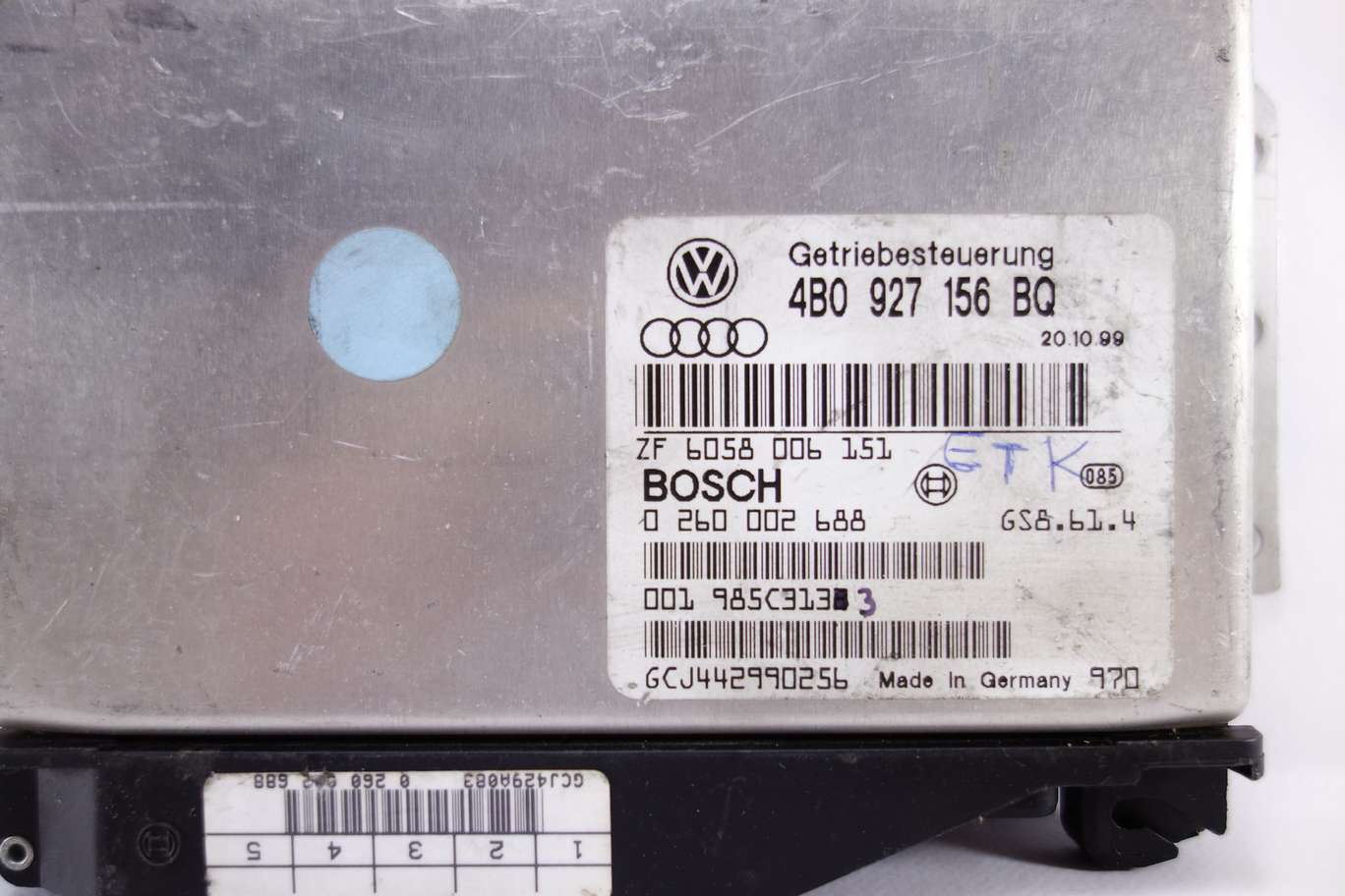 Centralita de control VW Audi 4B0927156BQ 4B0 927 156 BQ Bosch 0260002688 0 260 002 688 - foto 2