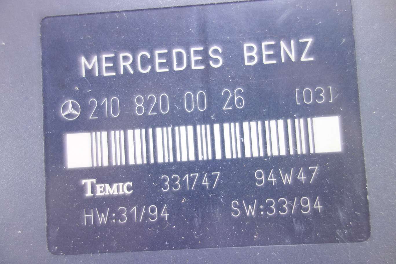 Centralita de control Mercedes W210 2108200026 210 820 00 26 Temic 331747 - foto 2