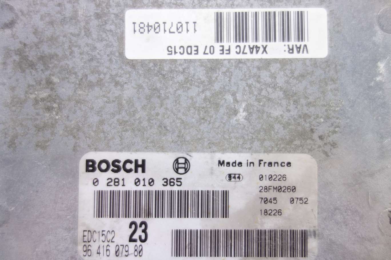 Centralita del motor Citroen C5 9641607980 96 416 079 80 Bosch 0281010365 0 281 010 365 - foto 2