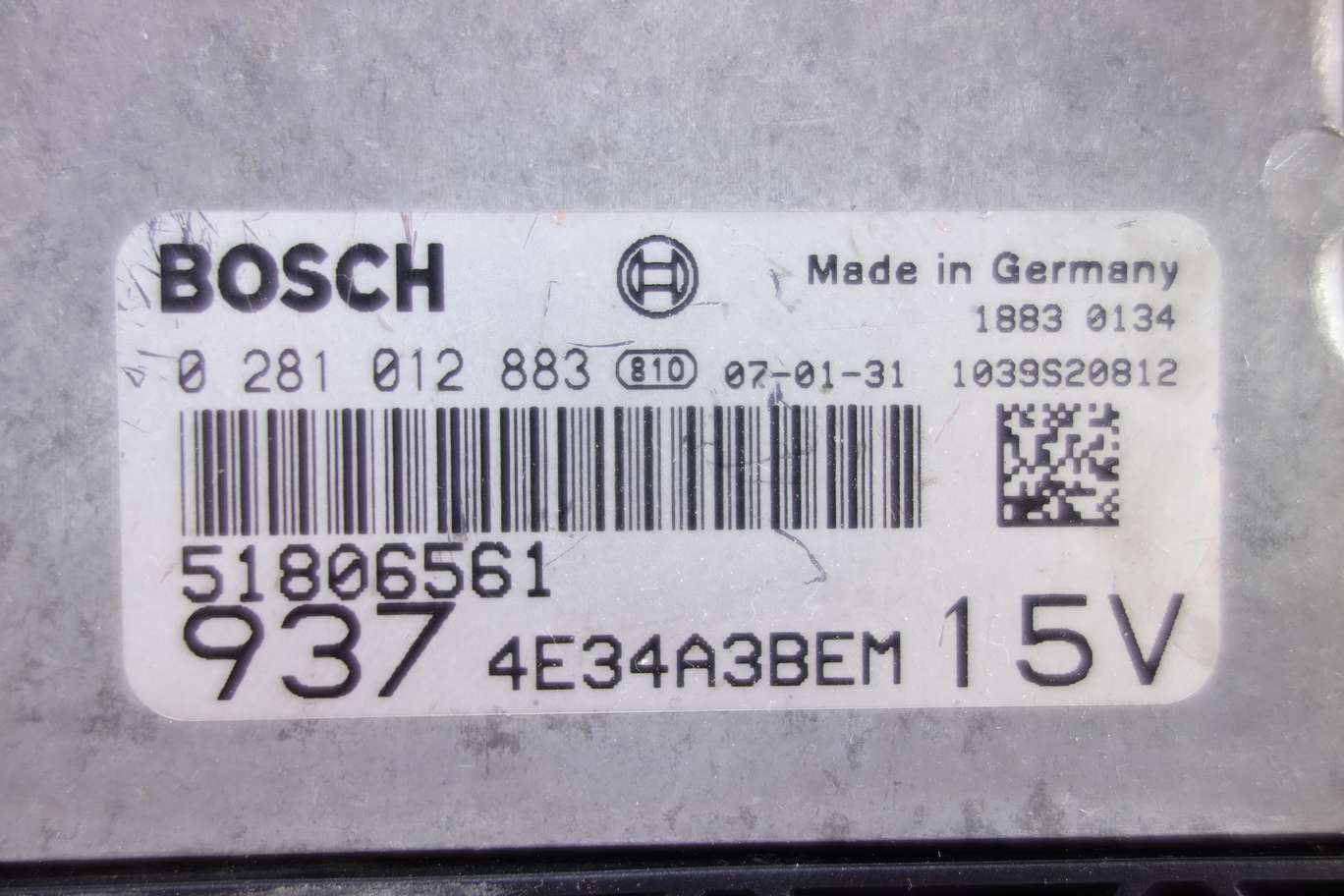 Centralita del motor Alfa Romeo 51806561 Bosch 0281012883 0 281 012 883 4E34A3BEM - foto 2