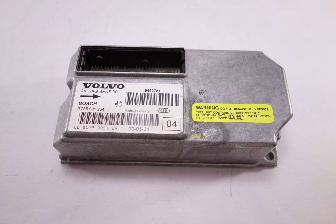 Centralita de airbag Volvo V70 S60 S80 000142005504 00 0142 0055 04 Bosch 0285001254 0 285 001 254 - foto 1