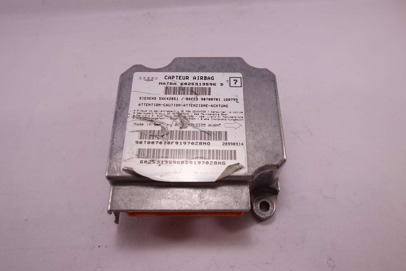 Centralita de airbag Renault Espace 6025313596D 6025313596 D Siemens 5WK42851 - foto 1