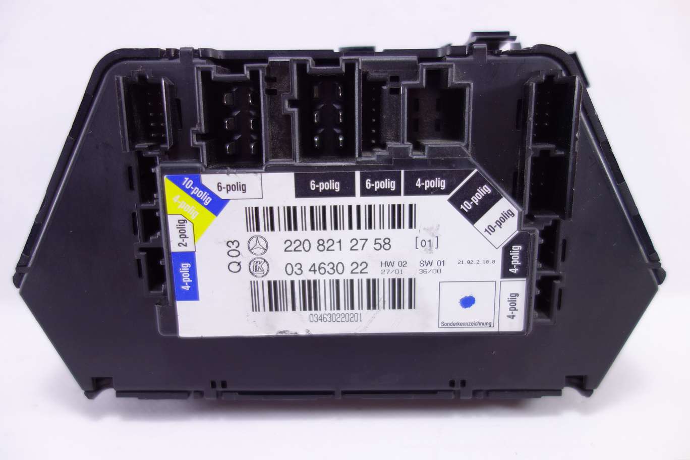 Interruptor de control de asiento Mercedes W220 Q03 2208212758 220 821 27 58 220821275801 LK 03463022 03 4630 22 - foto 2
