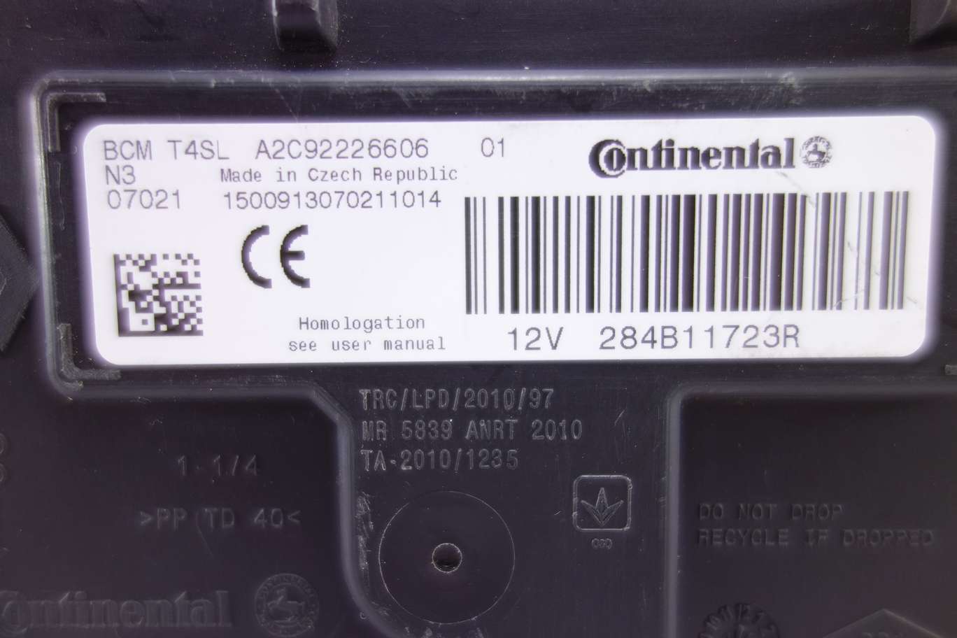 Modulo de control Renault Dacia A2C92226606 284B11723R - foto 2