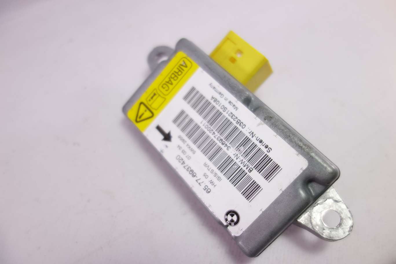 Sensor de airbag BMW E65 E66 65776937420 65.77-6937420 5WK42956 5WK4 2956 - foto 1