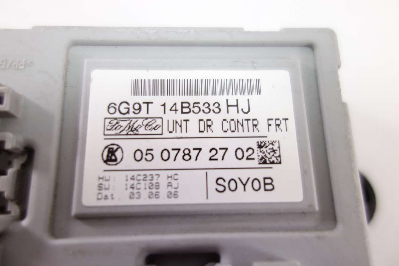 Módulo de control de puerta Ford Galaxy 6G9T14B533HJ 6G9T 14B533 HJ Fomoco 0507872702 05 0787 27 02 - foto 2
