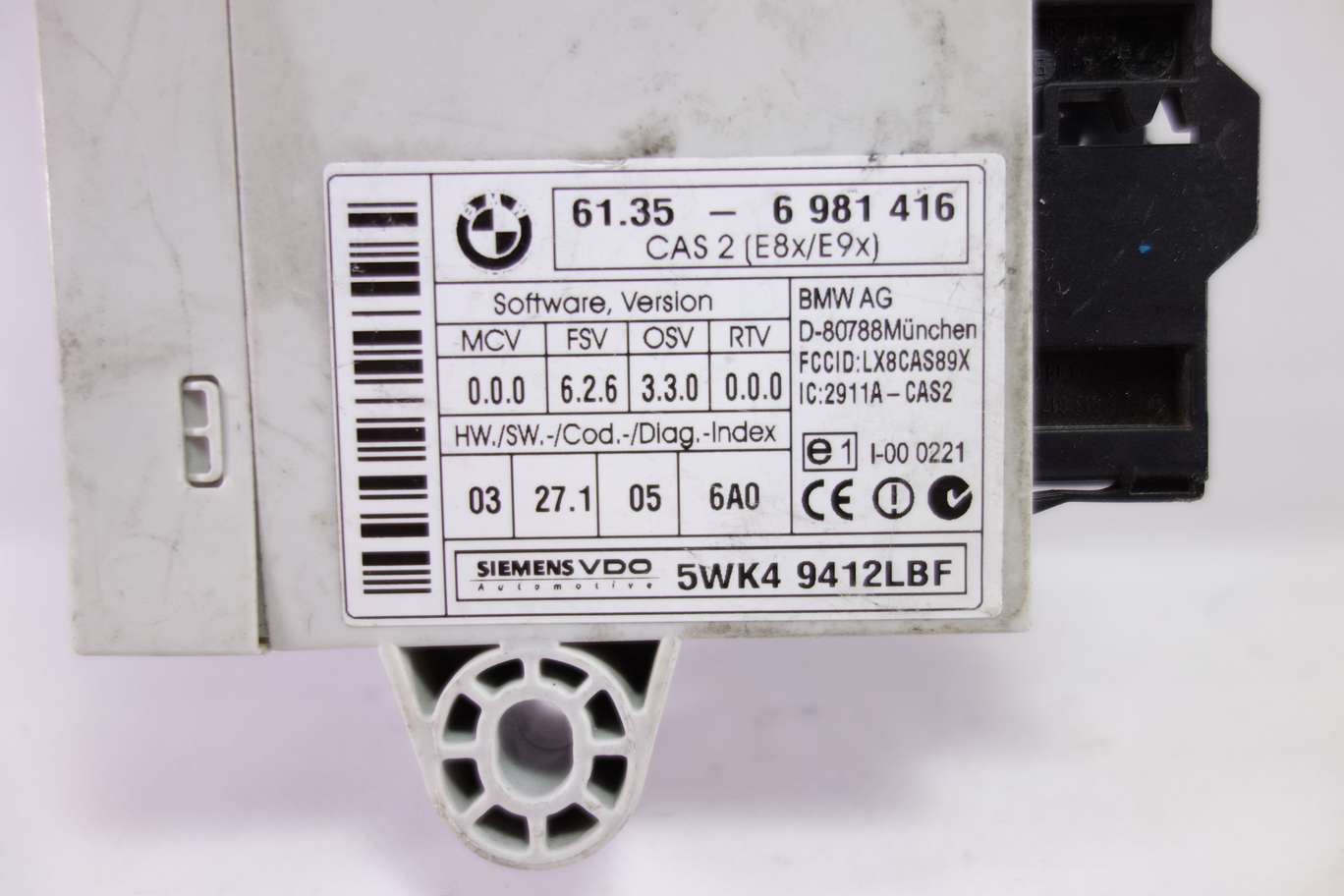 Modulo de control BMW BMW E87 E90 61356981416 61.35-6 981 416 5WK49412LBF 5WK4 9412LBF - foto 2