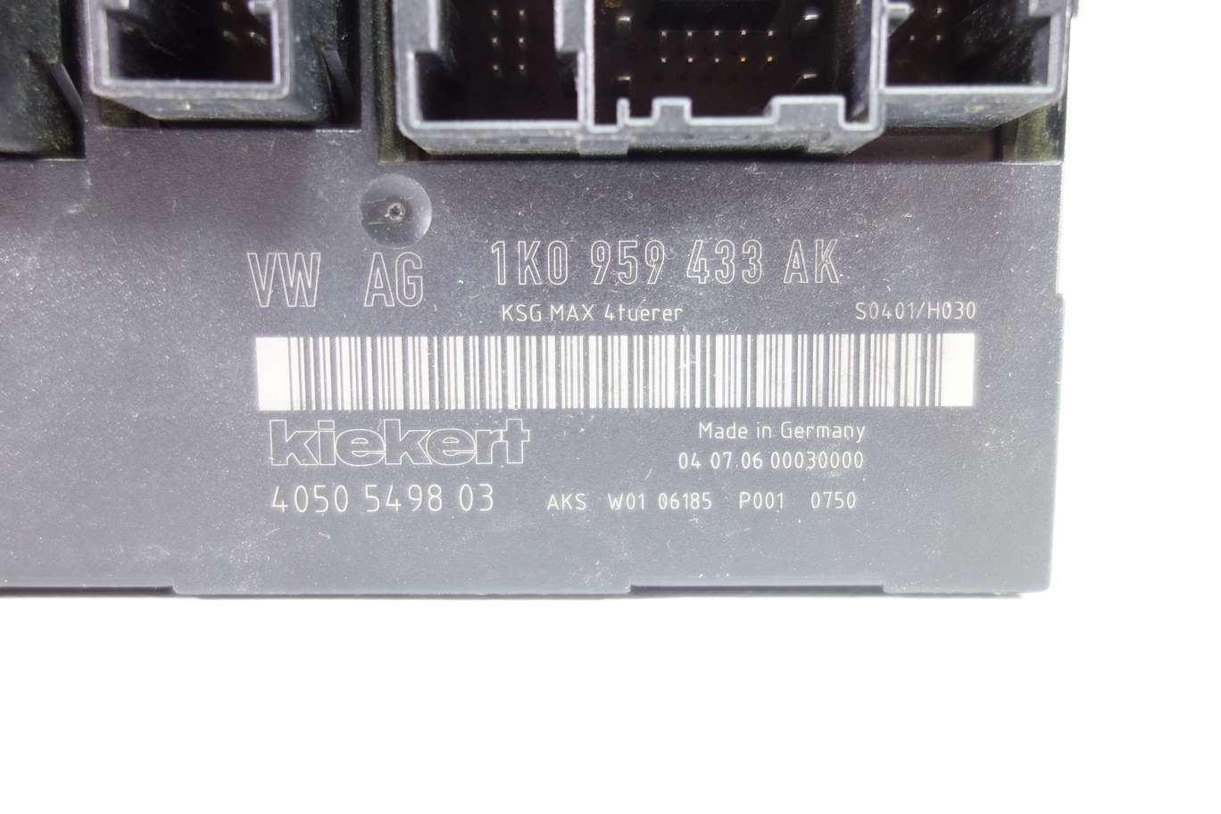 Centralita cierre VW Golf 1K0959433AK 1K0 959 433 AK Kiekert 4050549803 4050 5498 03 - foto 2