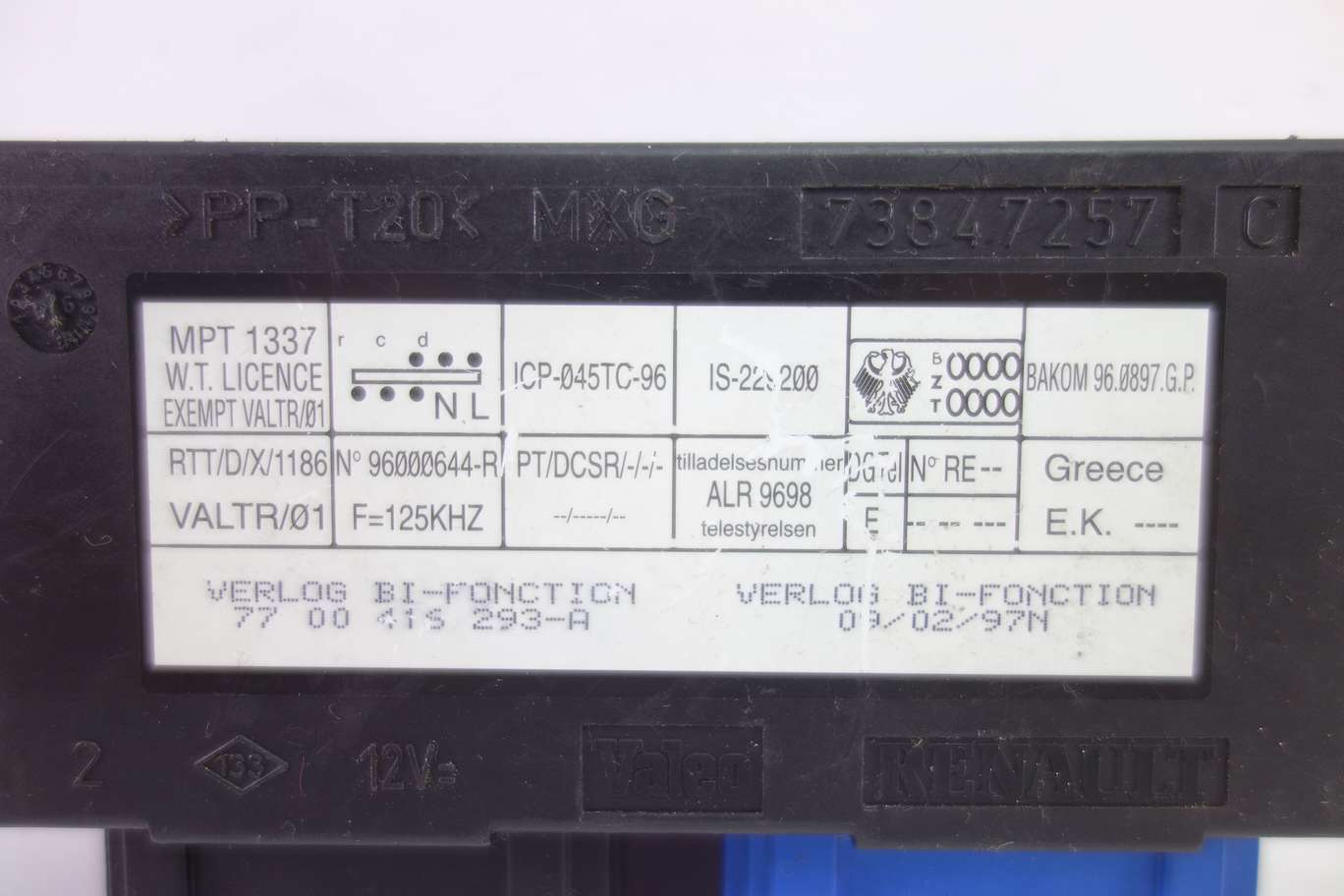 Modulo de confort Renault Laguna 7700416293A 77 00 416 293-A - foto 2
