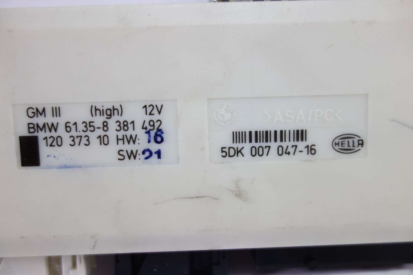 Centralita cierre BMW E38 E39 61358381492 61.35-8 381 492 120373 Hella 5DK00704716 5DK 007 047-16 - foto 2