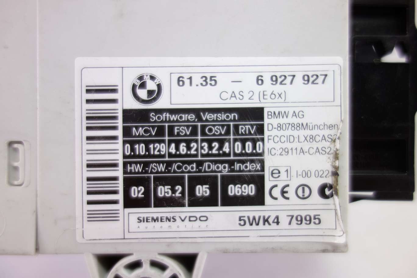 Modulo de control BMW E60 E61 E63 E64 - foto 2