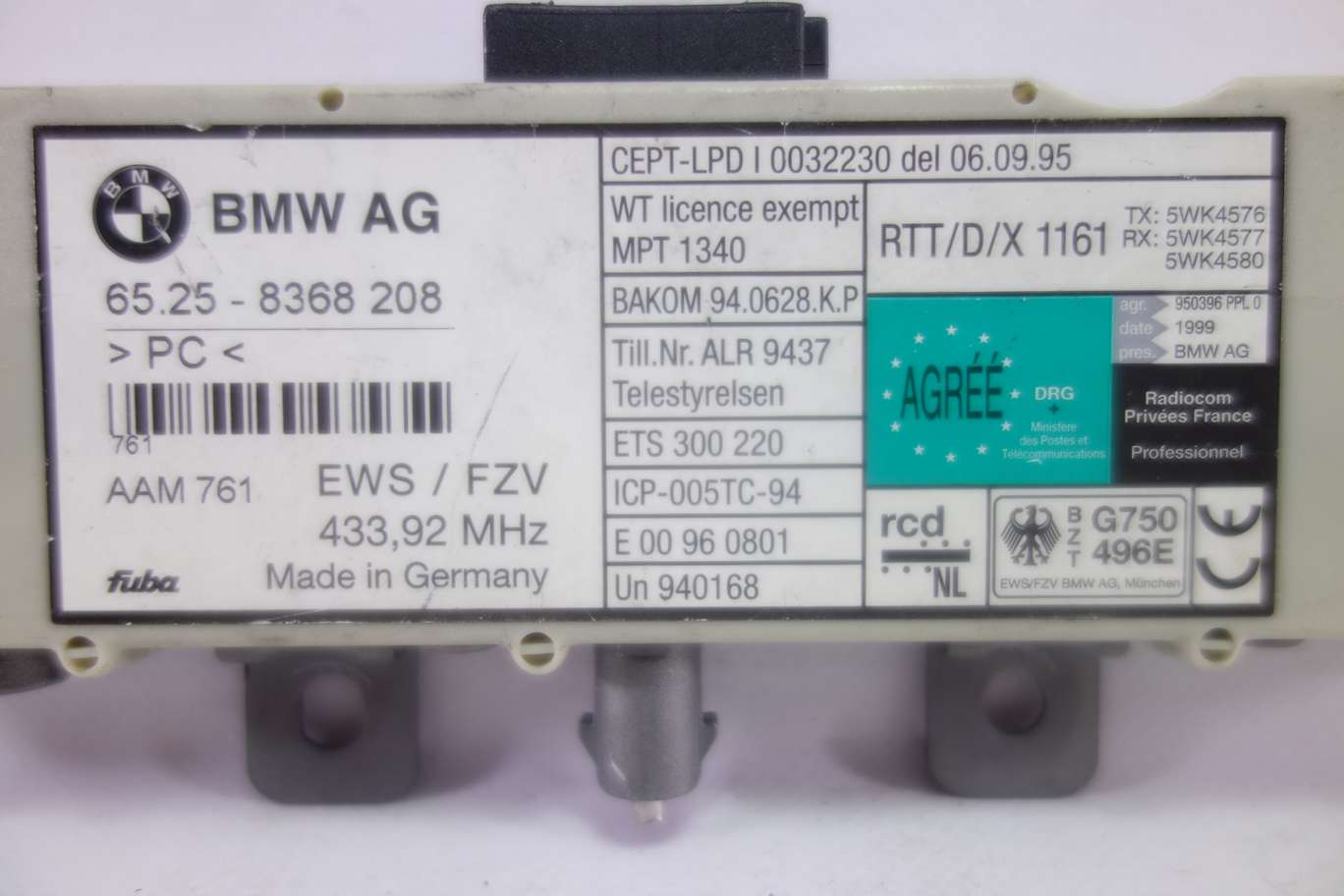 Antena amplificador BMW E46 65258368208 65.25-8368 208 5WK4576 5WK4577 5WK4580 - foto 2
