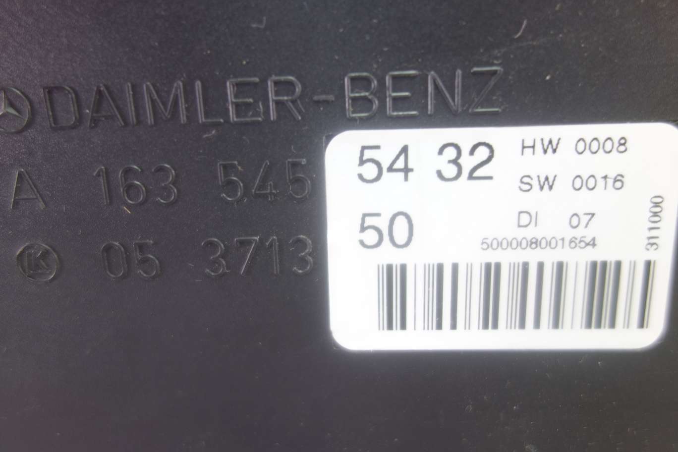 Modulo de control Mercedes ML270 A1635455432 A 163 545 54 32 05371350 05 3713 50 A1635452832 A 163 545 28 32 05371400 - foto 2
