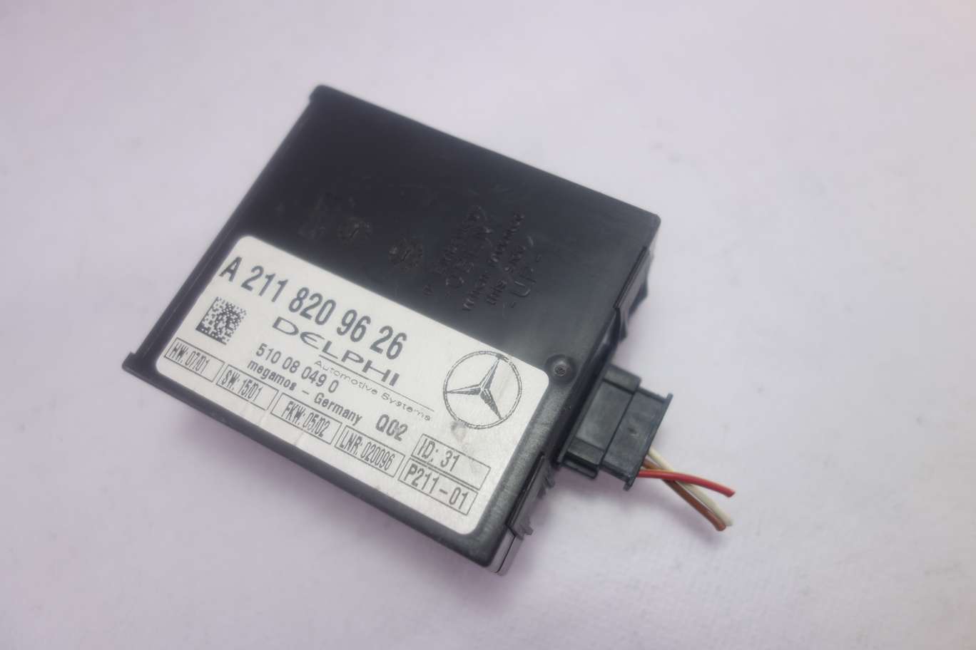 Modulo de alarma Mercedes W211 A2118209626 A 211 820 96 26 Delphi 510080490 510 08 049 0 Q02 - foto 1
