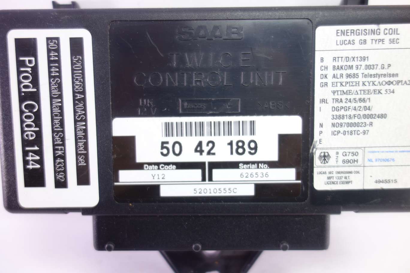 Módulo de control Saab 9-3 5042189 50 42 189 52010555C - foto 2